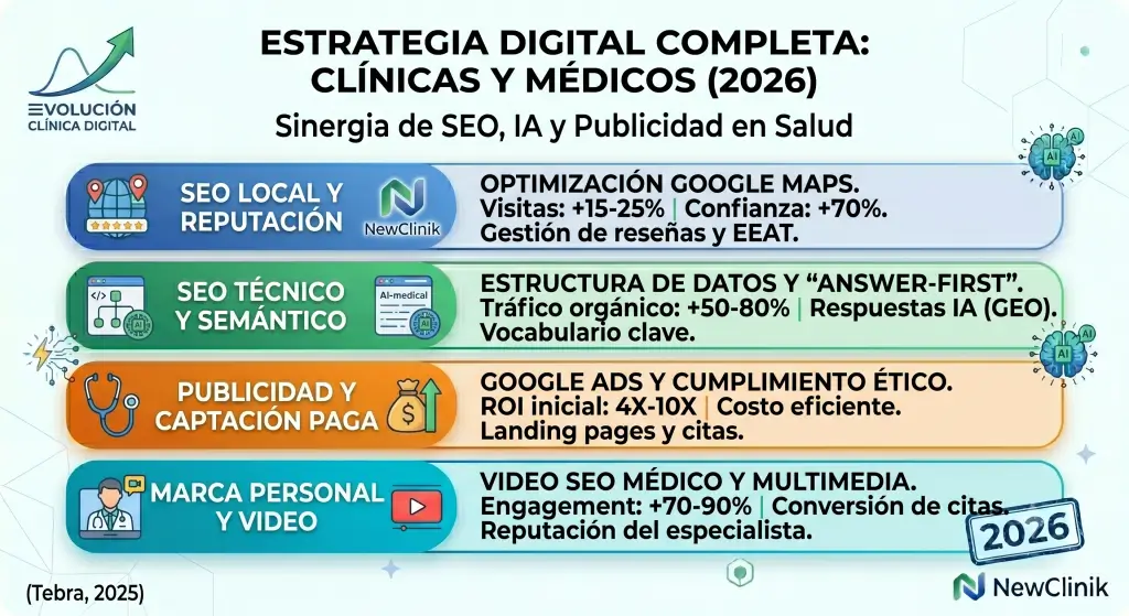 estrategia marketing digital clinicas medicas profesionales salud