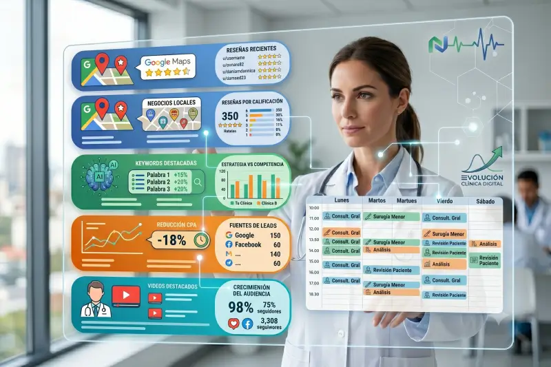 estrategia marketing digital clinicas salud profesionales medicos
