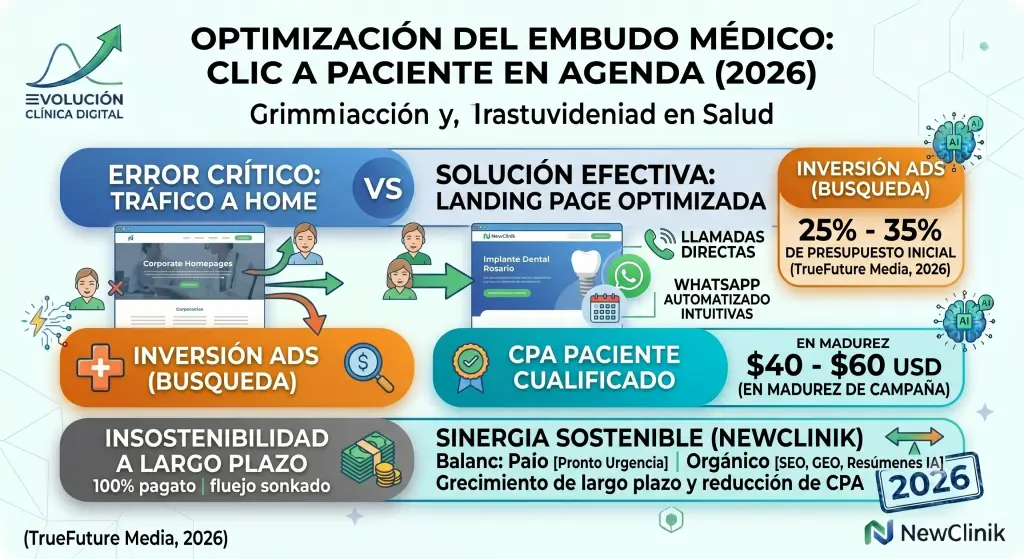 optimizacion embudo medico captacion pacientes